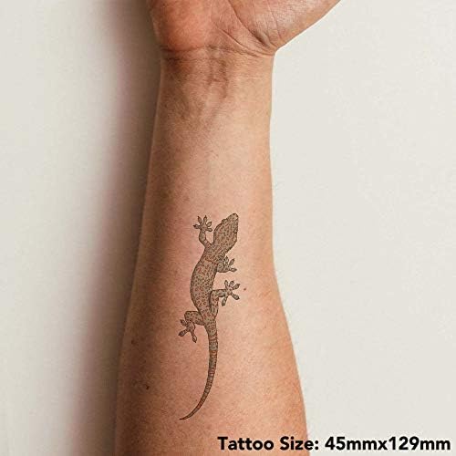 Azeeda 4 X 'Tokay Gecko' privremene tetovaže