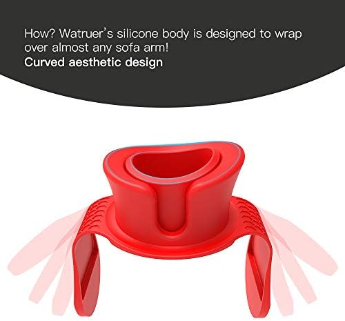 Držač za sofu-Watruer vrhunski držač za silikonsko piće protiv prolivanja za vašu sofu ili kauč-Crvena