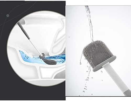 Avluz toaletna četkica i držač, kompaktni kupatilo toalet za čišćenje čišćenja čišćenja kombinacija sa