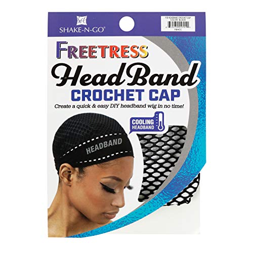 Freetress Kreirajte brzu i jednostavnu DIY periku za glavu za glavu za kratko vrijeme HEKLANA kapa za hlađenje
