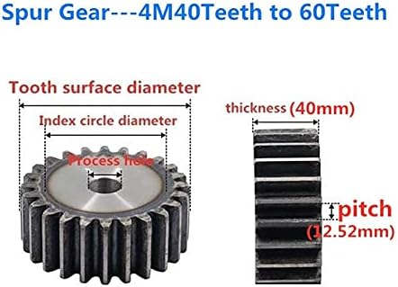 TMP1105 4m 40-zubni zupčanik/60-zubni zupčanik procesni otvor sa zupčanikom motor zupčanik