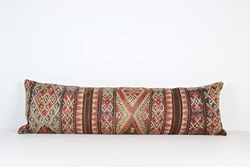 Anatolian Kilim jastuk 14x48 inča posteljina jastuk jastuk jastuk jedinstveni ručno rađeni orijentalni