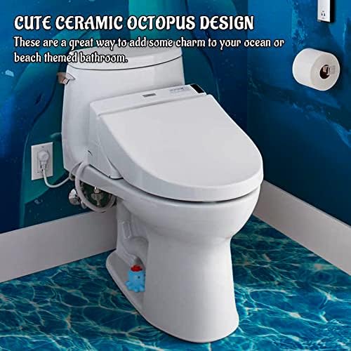 VIIPHHA toaletni vijak CAPS Dekorativna i izdržljiva keramička slatka hobotnica navlači set od 2 - Sakrij