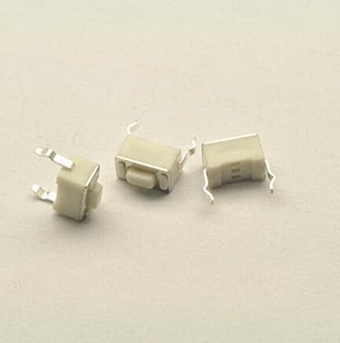 400kom mikro prekidač 3 * 6 * 4.3 mm 2pin prekidač sa mikroprekidačem vertikalno bijeli prekidač