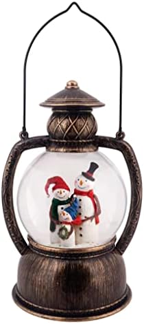 10,25 Birch snjegović obiteljska voda blistavo LED svjetlo Snight TIMER LANTER TEMER, Akumulator, Božićni pokloni