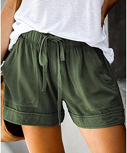 Podstavljene ženske biciklističke kratke hlače struk SPLICE Shorts Pocked Comfy ženske elastične