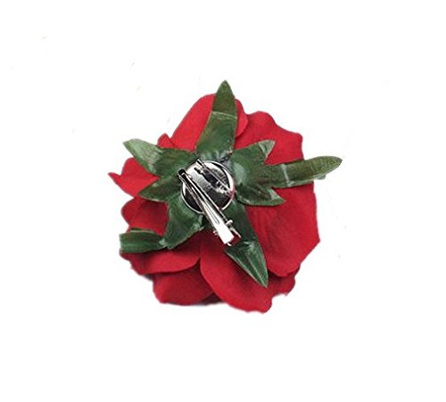 Woiwo 2 komada Rose Cvet Flower Cvjetni cvjetni broš, Lady Haing Styling Clip Pribor za kosu