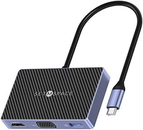 7 portova 10Gbps USB a Hub 32° Easy Plug Play 3.3 FT long Desk USB Hub za PC & amp; 7 portova USB C Hub