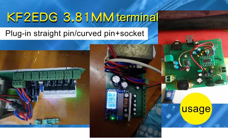 Fielect 4Pairs 3.81 mm Pitch 8P priključni konektor terminalnog bloka muški i ženski za PCB Plastic