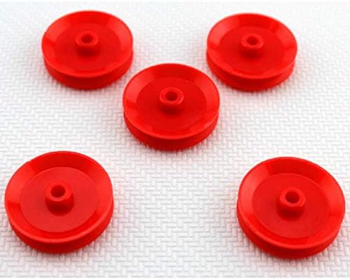 ALEXTEND 20PCS 29mm remenica remena ABS crveni remen za prenošenje remena za diy igračka igračka igrača