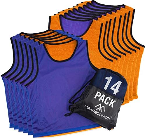 Bulk 14 Pack - Team Pinnies za djecu, Mladost, & Teens & Adults-odlično za košarkaške dresove,