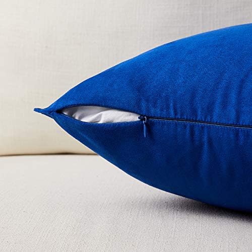 Fancy Homi 2 pakovanja Premium Faux Suede dekorativne navlake za jastuke, Super meka četvrtasta