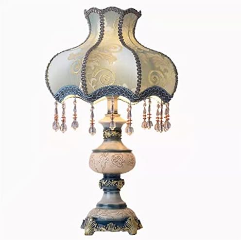 Stolna lampa Stolna lampica Spavaća soba Europska Viktorijanska stolna svjetiljka Cvjetna krpa Art + Resin Tiffany Stil za spavaću sobu