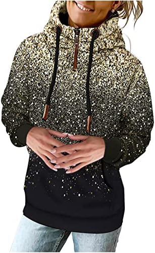 Ženski trendi duksevi sa kapuljačom sa patentnim zatvaračem Vintage geometrijska grafika plus size Tops pulover labava Ležerna bluza dugih rukava