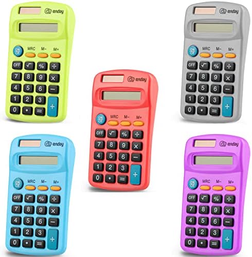 Kalkulator veličine džepa EMRAW 8-znamenkasti, dvostruka snaga, veliki LCD displej, školski studentski radni računovodstveni kalkulatori mogu varirati