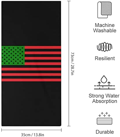 Afrička američka zastava ručnici za ručni ručnici super upijajući ručnik brzo suho