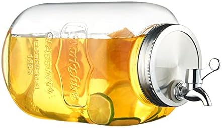 Misnode pića od stakla, veliki kapacitet 4L dispenzer za piće Izdržljivi vodootporni vrč sa