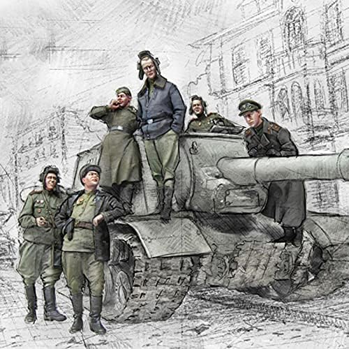 Gl-Home 1/35 vojna ratna tema drugog svjetskog rata komplet modela ruskog Tenkovskog vojnika smole nesastavljen