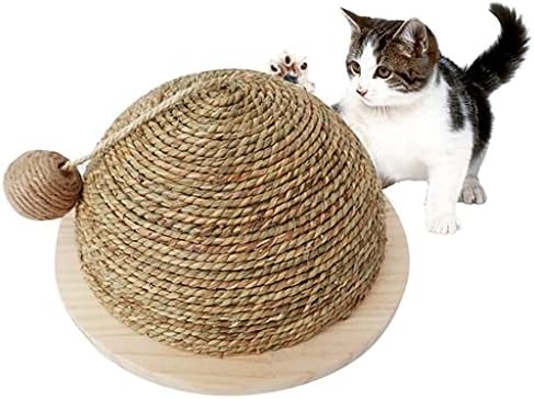 Cat Tree Popularne mačke TOY Drvena donja ploča slama Polukružna brušenje kandže kuglice za