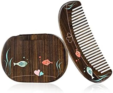 SDFGH Combil Mirror Set Poklon kutija Početna Prijenosna masažna češalj Duga kosa kratka kosa Lična poklona za njegu kose češalj za njegu kose (boja: a, veličina