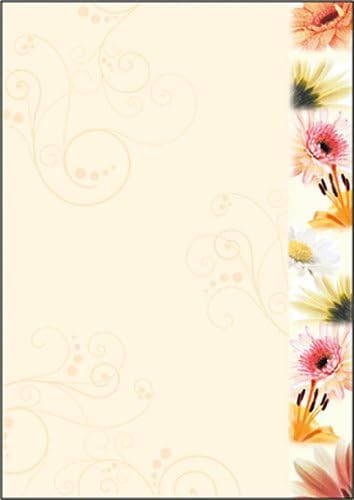 Sigel DP788 Motiv papiri, Flowerstyle, A4, 60,8 funti, 50 listova