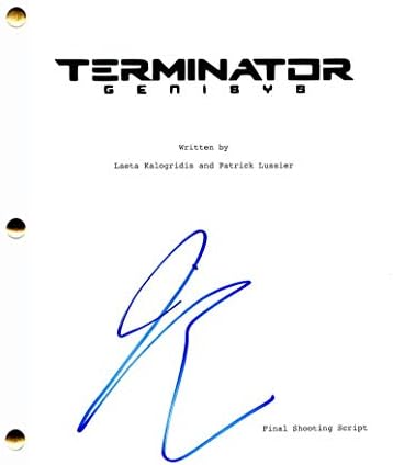 Jai Courtney potpisao autograf Terminator genisys Cijeli filmski scenarij - u glavi Arnold