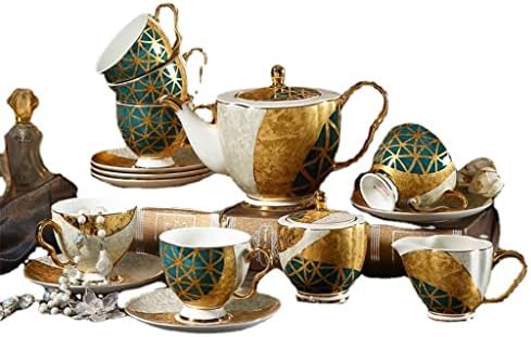 Koštana Kina Set kafe izvrsni keramički šalica za kafu popodnevni čaj za čaj za vjenčani poklon