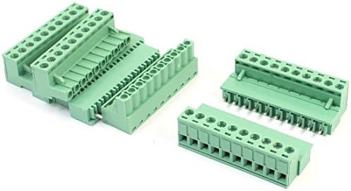 IIVVERR 5kom 5.08 mm korak 10-pinski 10 pozicija odvojivi priključni tip PCB montažni zeleni plastični