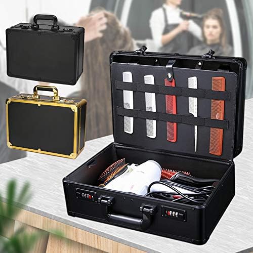 Gdrasuya10 40 × 28 × 16cm Professional Barber Hard Case Storage Box, kutija za zaključavanje lozinke pogodno za kosu stilista / šminka