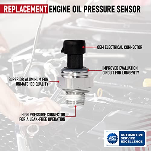Prekidač senzora tlaka motora - zamjenjuje 12677836, D1846A, 926040, 12585328 - kompatibilan sa Chevy, GMC i drugim GM vozilima - Silverado, prigradski, Sierra, Trailblazer, Tahoe, Grand Pri