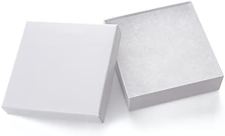 GEFTOL poklon kutije za nakit 40 pakovanje kartonskih kutija za nakit od 3, 5x3, 5x1 inča, male poklon kutije za nakit naušnice ogrlice ručno rađene narukvice