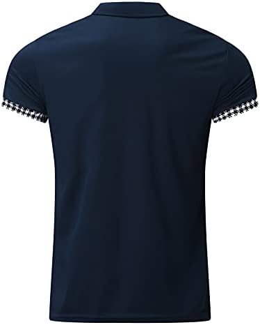 Muške ljetne polo majice casual kratkih rukava na vrhu zupčanika Zip vrat opušteni fit sportski golf polos