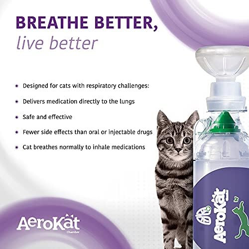 Originalni Aerokat* Feline aerosol komorni inhalator odstojnik za mačke i mačiće sa ekskluzivnim indikatorom