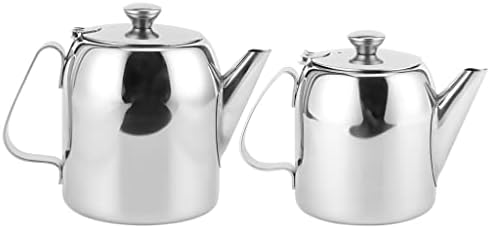 UxZDX Pot kafe čajnik od nehrđajućeg čelika Hladna voda Jug kratki izljev za hotele Restoran Teapots
