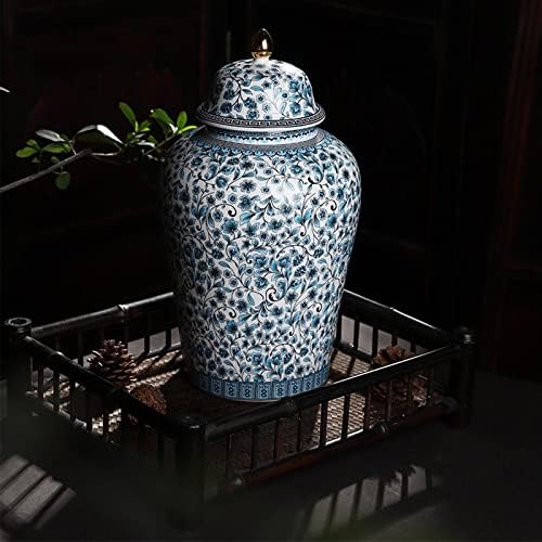 Keramičke staklenke, čaj teglica, kišni stil Skladišta, plava i bijela u stilu đumbir jar sa poklopcem