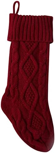 Kristalne kuglice viseći pleteni zatvoreni božićni kamin božićne čarape čarape čarape ukrasi Božićni klasični