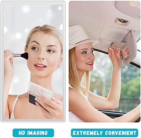 2 komada vizir automobila ogledala šminke za vizir automobila za automobilsko zrcalo na hlađenju kozmetičkog