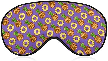 Organizirajte ananas print masku za oči lagano blokiranje maske za spavanje s podesivim remen