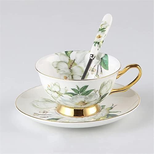 Jjkun Camellia koštana kafa za kafu Engleski porculan čaj od keramičke posude za krem ​​šećer čajnik čaše