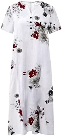Miashui Wrap haljine za žene za ispis na plažu i dugih rukava izvrat kratkih haljina Dreses Haljine