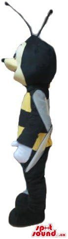 Spotound crno-žuti pčelinji crtani lik Masc Masc Američki kostim Fancy haljina
