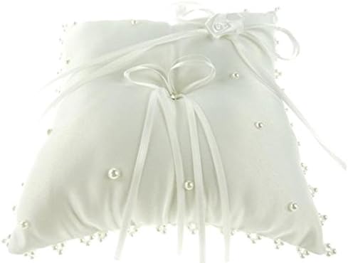 Vjenčani prsten nosilac jastuk 7-inčni, dvostruki luk & Pearl Edge