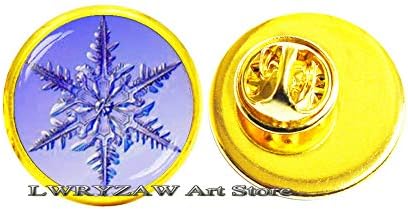 Snowflake Broo, zimski pin, šarm snježne pahulje, zimski vjenčani poklon, pin snijega, Broš prirode,