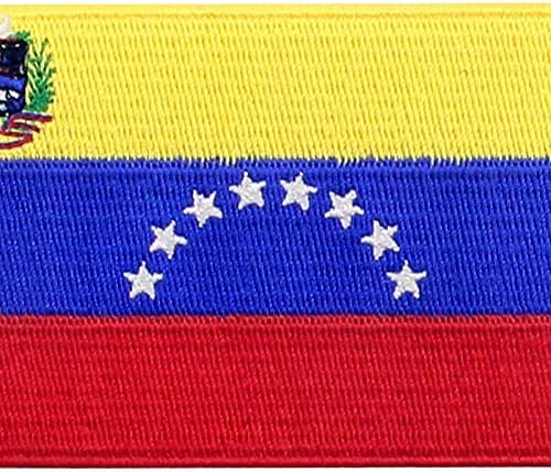 Venezuela zastava zastava vezeni aplicirani željezo na šivanju na nacionalnom amblemu Venecuelana