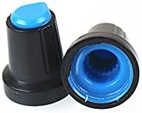 ONECM 10 kom 15-17mm otvor osovine prečnika navojem nazubljeni potenciometar plava dugmad kape