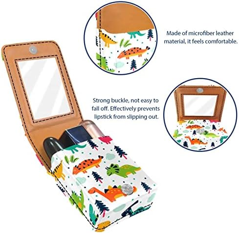 Dinasour životinjska mini torba za ruževe torbica sa ogledalom PU Koža organizatori kozmetičkih ruževa