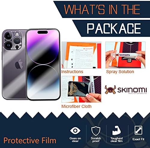 Skinomi zaštitnik ekrana kompatibilan sa Apple iPhone 14 Pro Clear TechSkin TPU Anti-Bubble HD filmom
