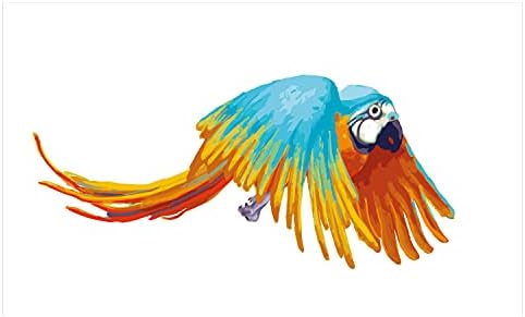 Držač četkica za četkicu za četkicu za zube AMBESONNE, leteći egzotični pasmina papagaj sa perjem