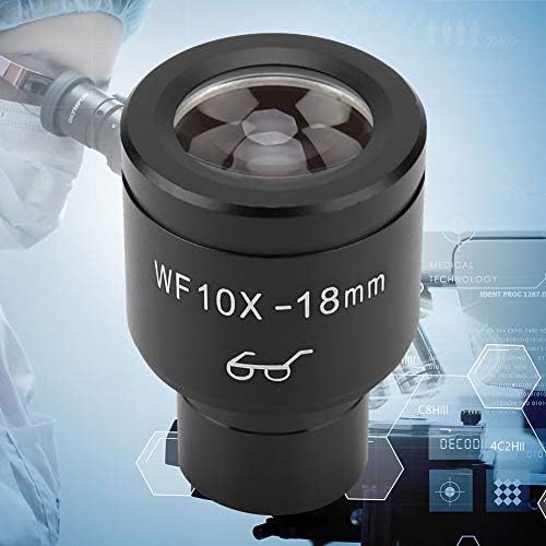 Oyanxi visoko Okularno sočivo okulara, izdržljiv dodatak za mikroskop koji se lako montira 23,2 mm Vidno polje interfejsa 18 mm za biološku mikroskopiju