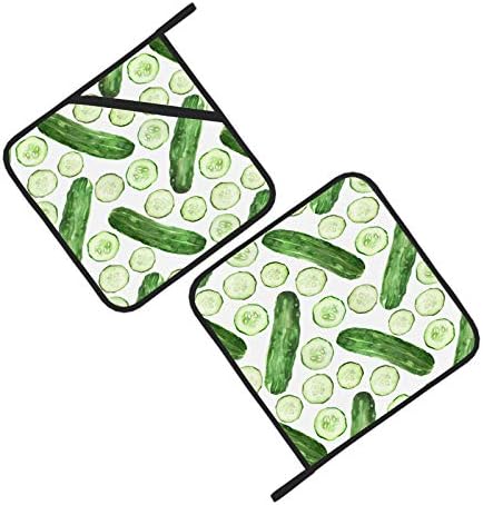 Zdravo zeleno povrće Kačov držač nosača otporno na toplinu Držač za lonac 2 kom Kuhinja vruće jastučice 8 × 8 inča za kuhanje i pečenje